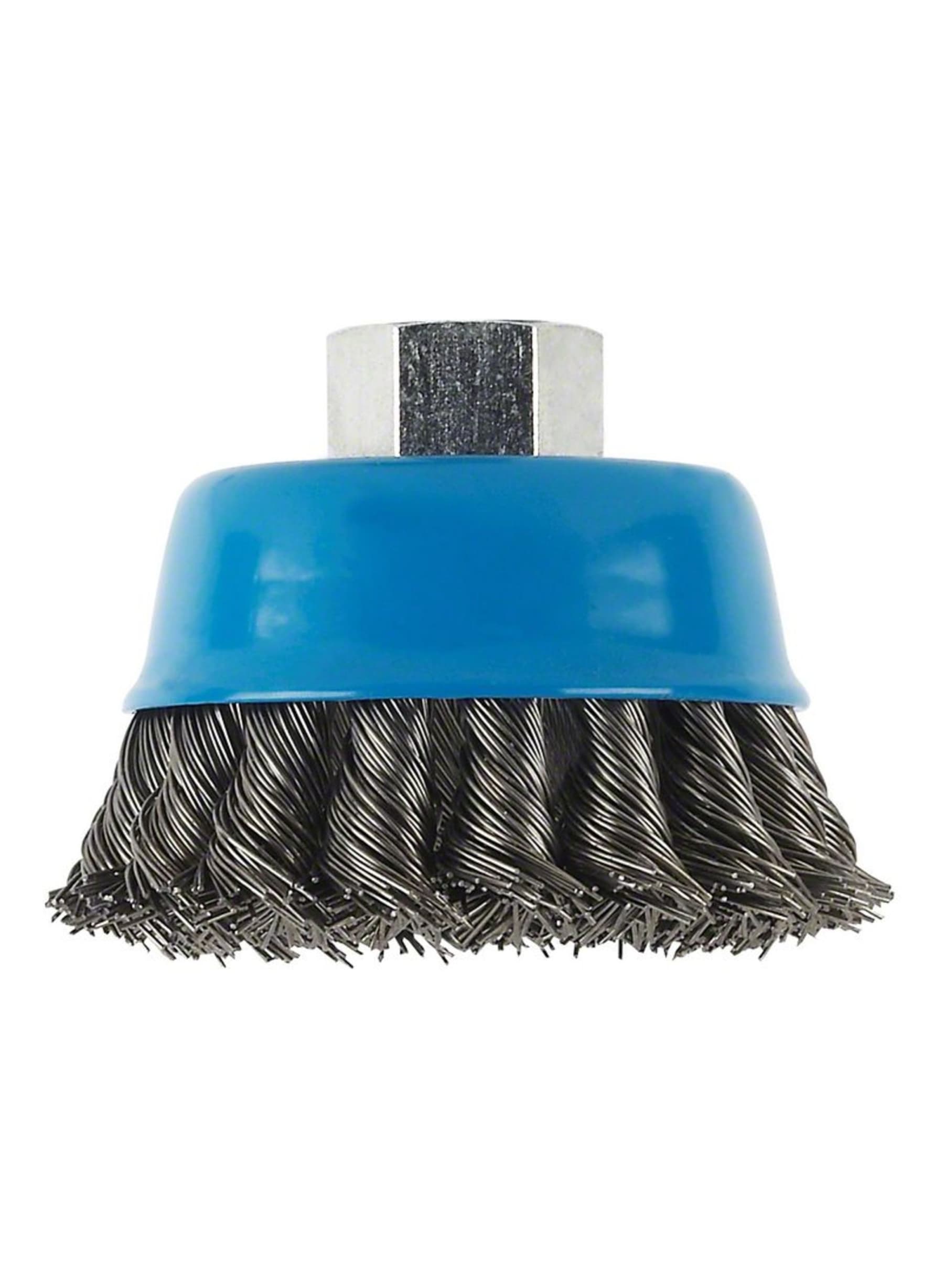 BOSCH Professional M14 Cup Brush 100mm, Knotted 0.8mm Steel 1.608.614.002