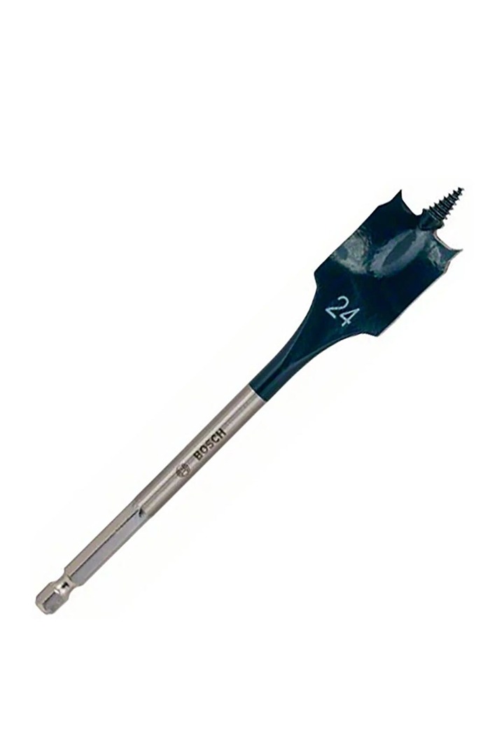 BOSCH selfcut speed flat drill bit, hex shank, 24mm x 152mm 2608595493