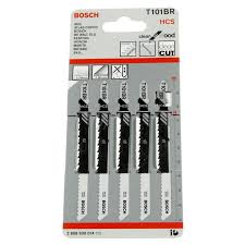 BOSCH T101BR 5Piece 4 In. 10 TPI Reverse Pitch Clean for Wood TShank Jig Saw Blades