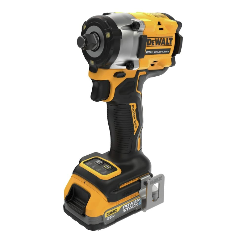 DeWALT MAX Brushless Lithium-Ion 1/2 in. Cordless Compact Impact Wrench Kit 1.7 Ah, 20V DCF921-N01