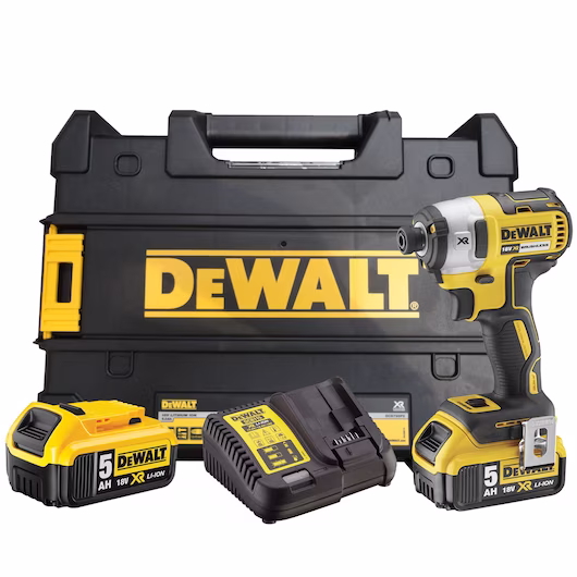 DeWALT XR BrushlessImpact Driver, 205Nm Torque, 3 Speed, 5.0Ah, 18V DCF887P2-GB