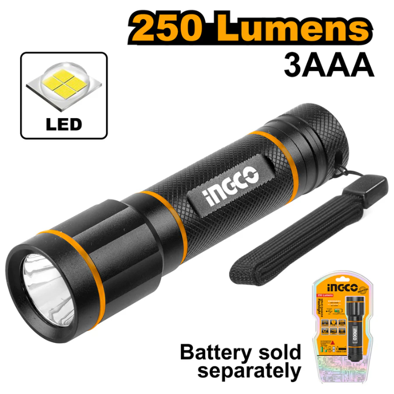 INGCO Flashlight 250 Lumens HFL013AAA58