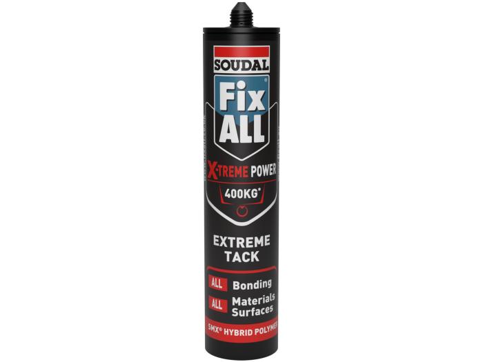 SOUDAL Fix All Silicone X-Treme Power White – Ultra-Strong Adhesive Holds Up to 400 kg 127479