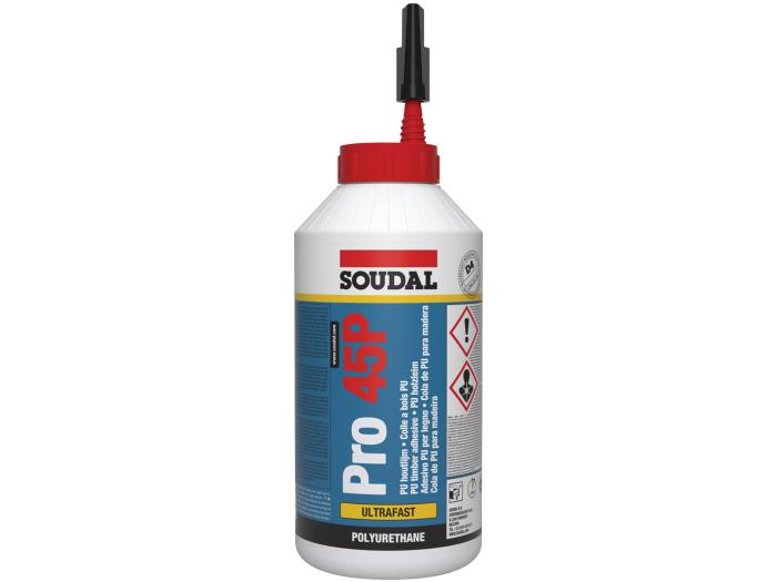 SOUDAL Pro 45P Beige Flexible Multi-Purpose Adhesive High Bond & Weather Resistant 500g P45-BEI-02