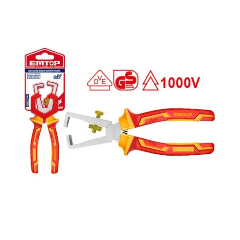 EMTOP Insulated wire stripping pliers 160mm EPLRW0631