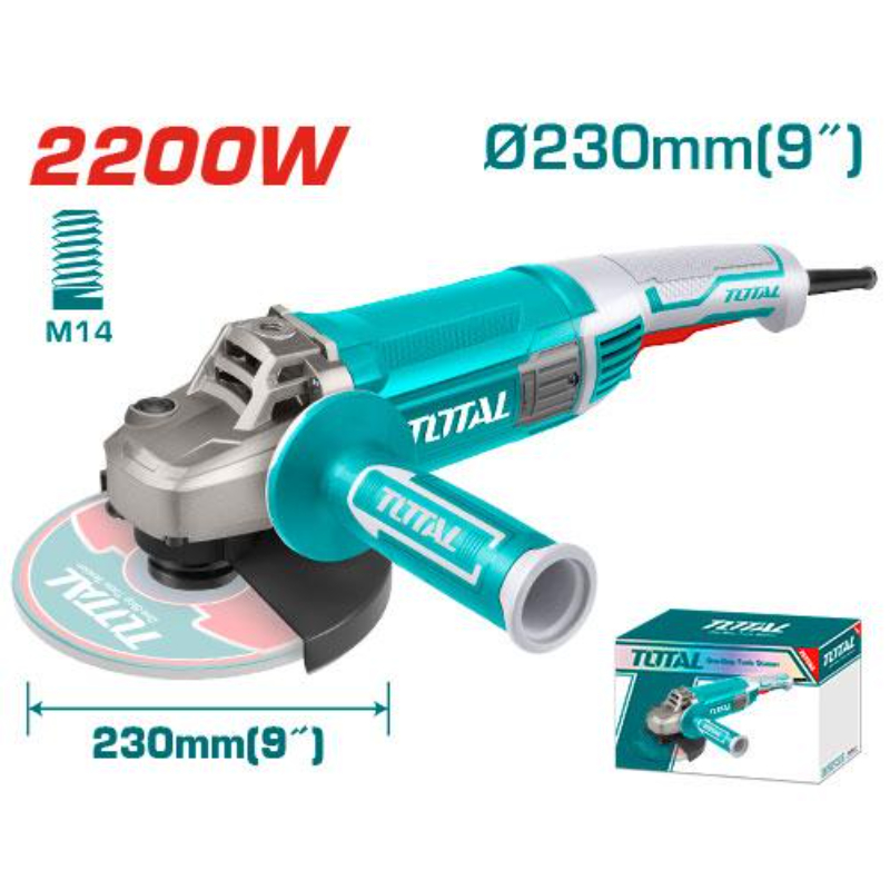 توتال كوسرة كهربائية 2200 واط 230 ملم 6600 دورة في الدقيقة TG12223026