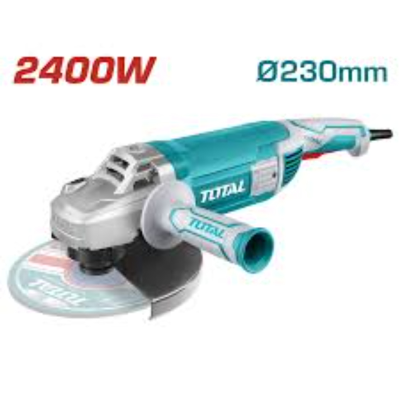 TOTAL Electric Angle Grinder 2400W 230mm 6300 Rpm TG1252306
