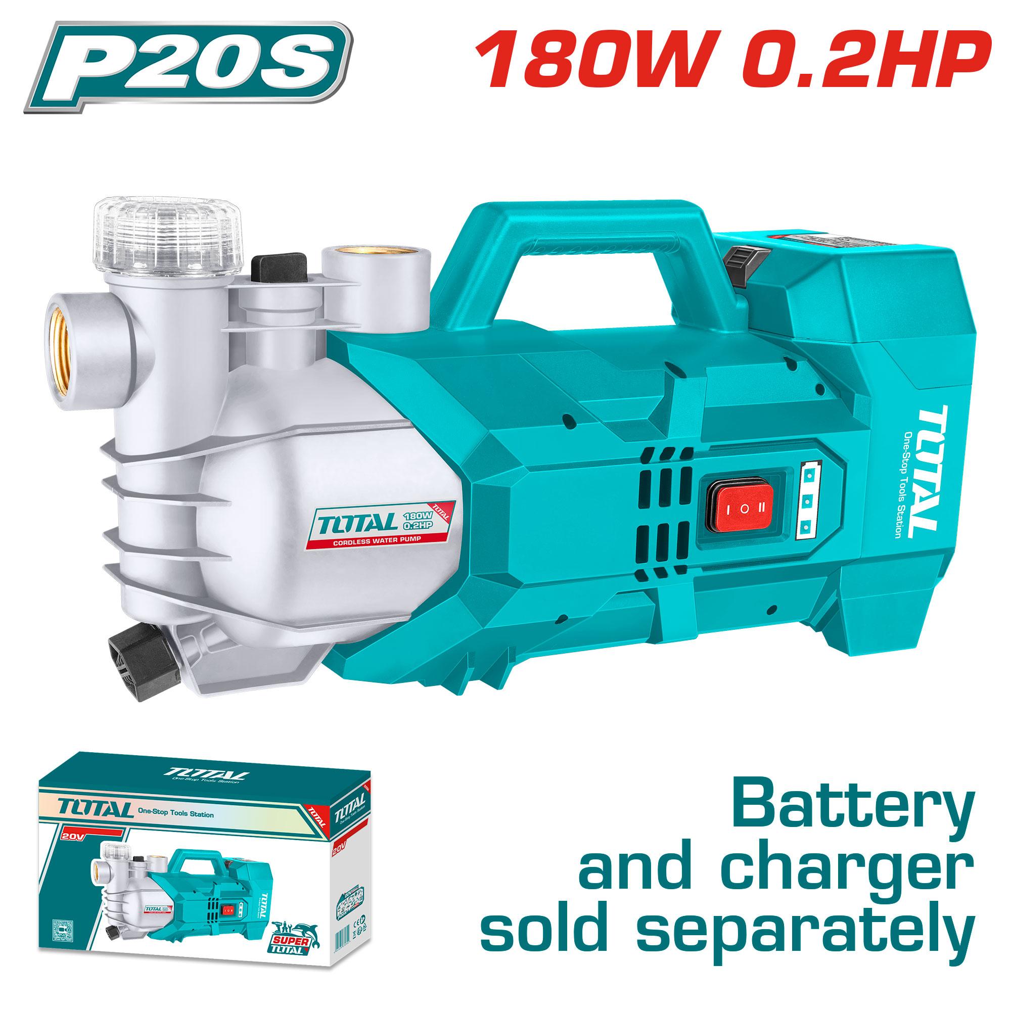 TOTAL Cordless Water Pump Bare Unit 20V, 180W 47L (0.2HP) TGWPLI201801