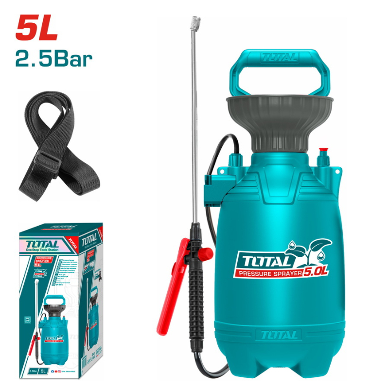 TOTAL Pressure sprayer 5L, 2.5 bar THSPP30502