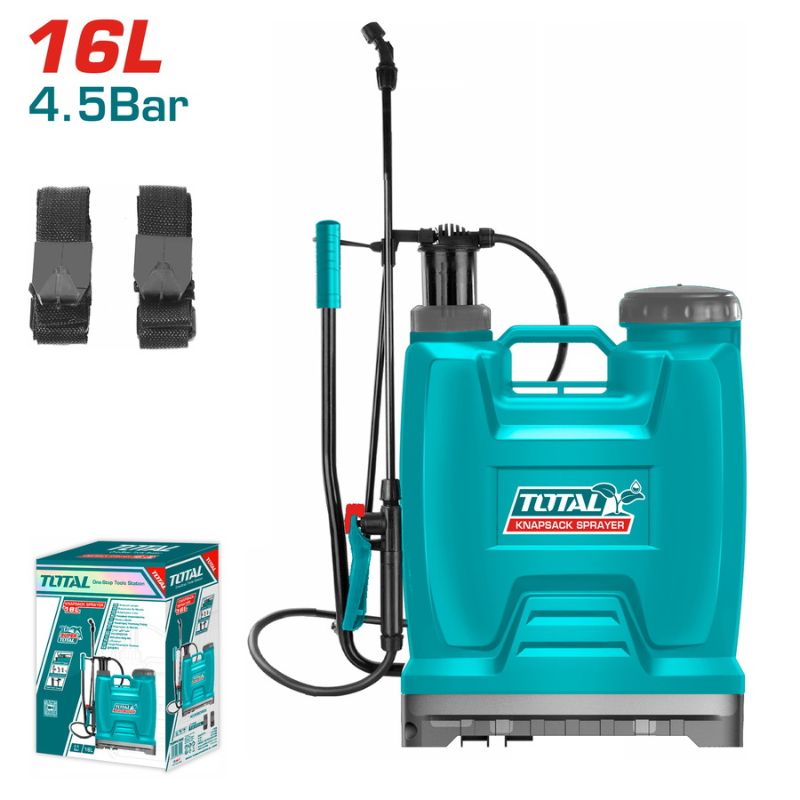 TOTAL Knapsack sprayer 16L, 4.5 bar THSPP41602