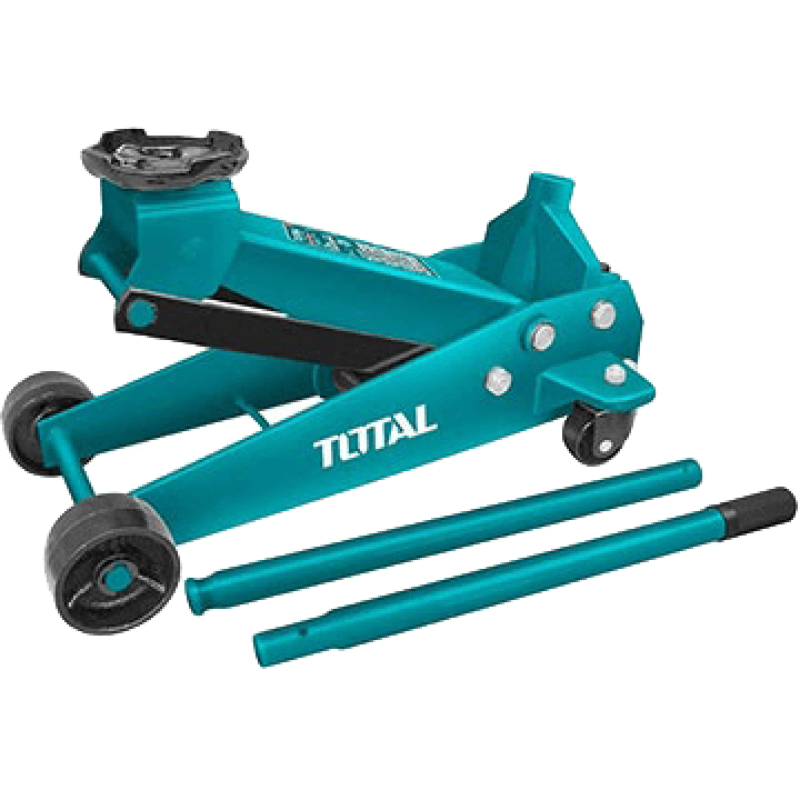 TOTAL Hydraulic Long Floor Jack 10T, Height Range 16-56cm THT10810L