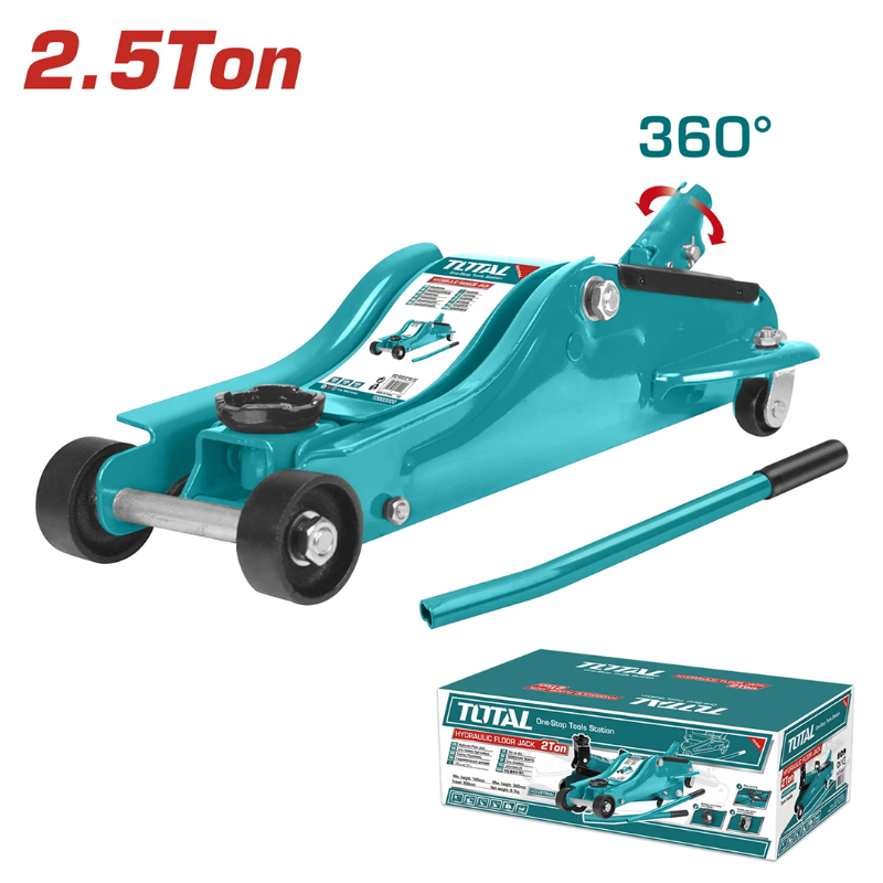 TOTAL Hydraulic Floor Jack 2.5T 89-360cm THT108256