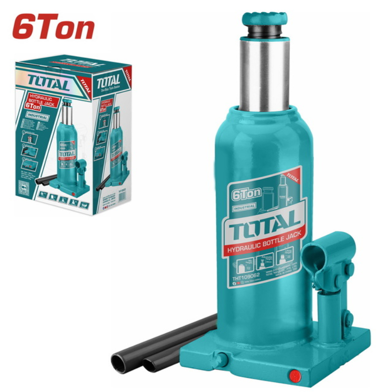 TOTAL Hydraulic Jack Bottle Shape 6T 21.6-41.3cm THT109062