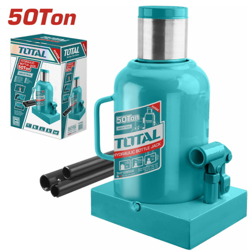 TOTAL Hydraulic Jack Bottle Shape 50T 30-48cm THT109502
