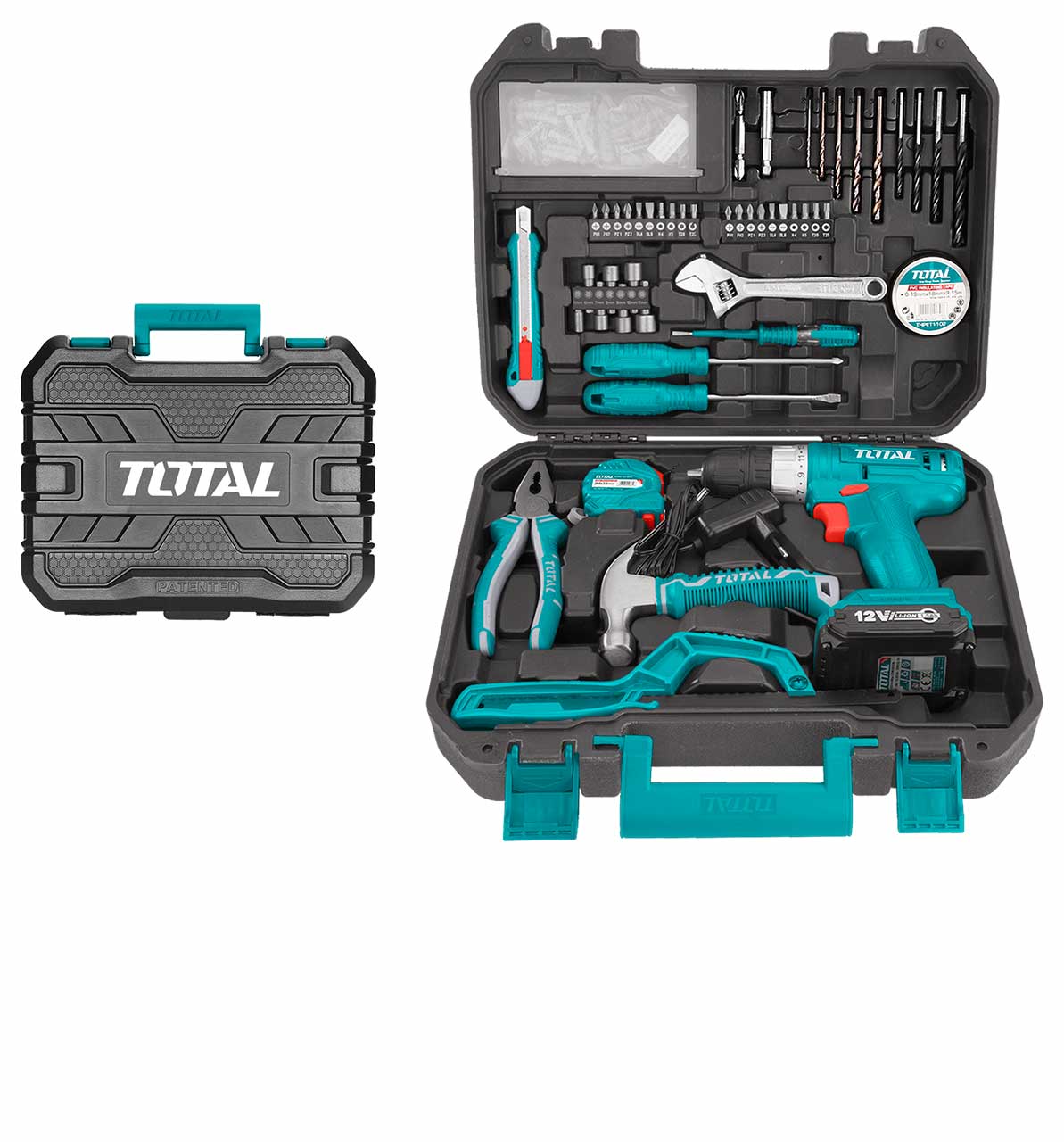 TOTAL Household tools set 128 Pcs THKTHP11282