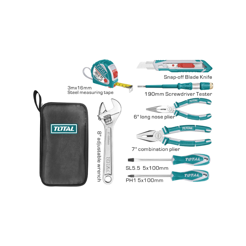 TOTAL handtools set 8Pcs THKTHP90086