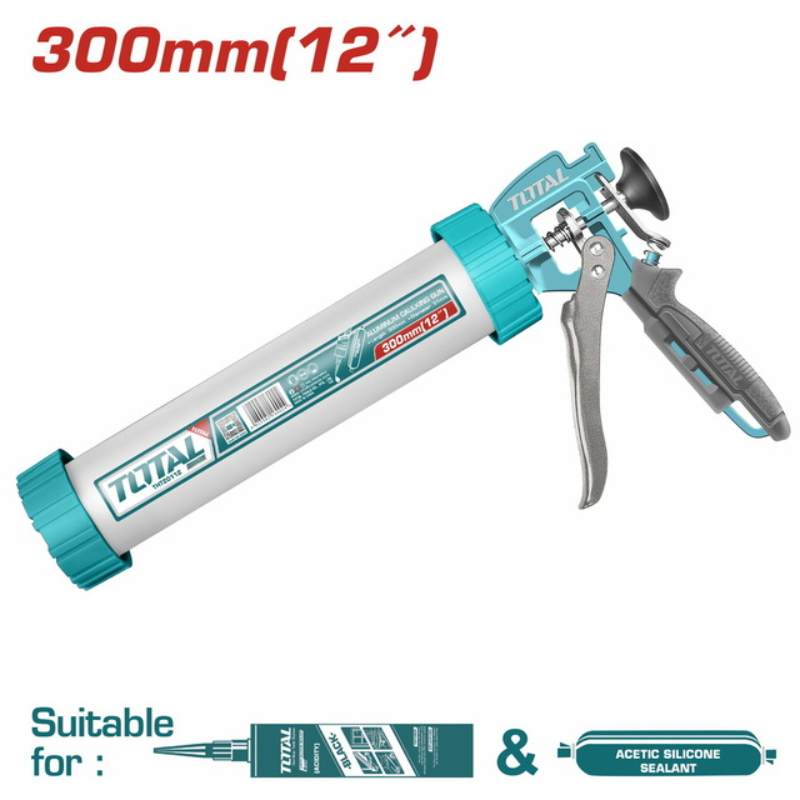TOTAL Aluminum Caulking Gun 12 inches THT20112