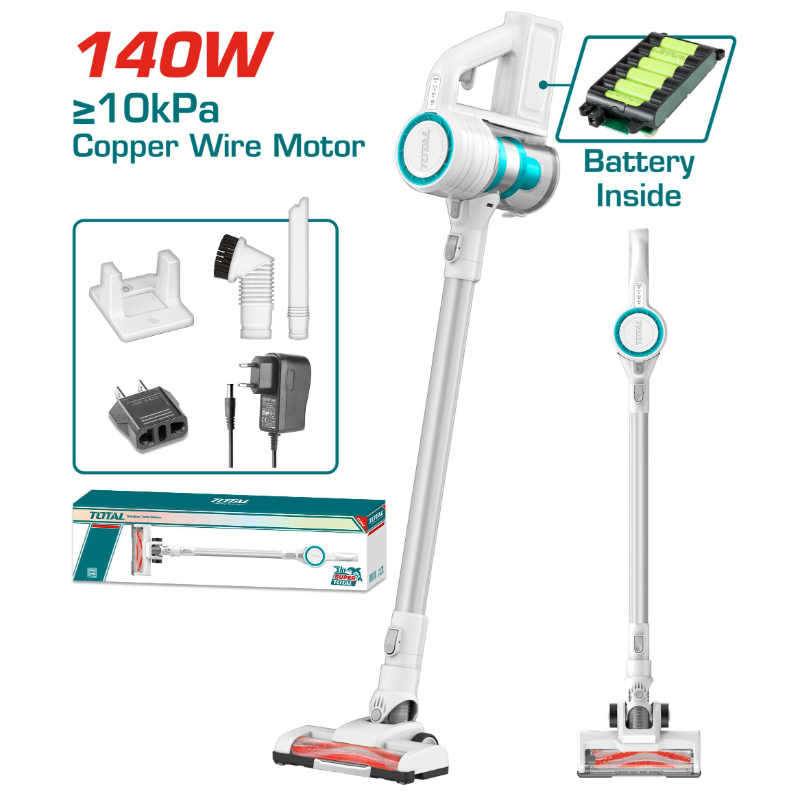 TOTAL Cordless Home Vacuum Cleaner 22V 0.8L TVCH14111