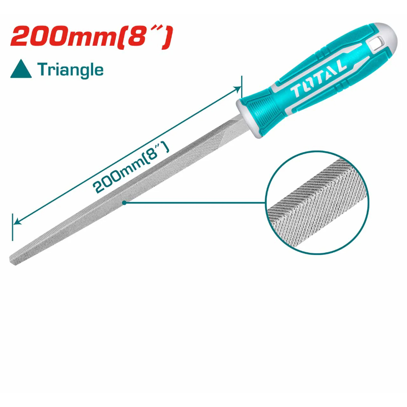 TOTAL Triangle steel File 200mmTHT91486