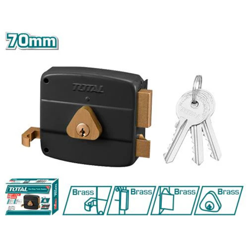 توتال قفل يدوي 70 مم TLKRL270R