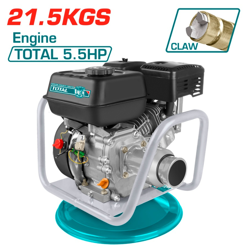 TOTAL Gasoline Concrete Vibrator Engine 4000W 5.5HP Weight 31Kg TP630-2