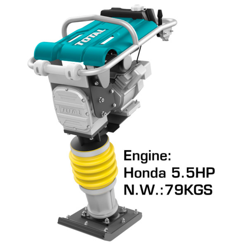 TOTAL Gasoline Tamping Rammer Size 33X29cm Engine Capacity 196cc 5.5HP  79 Kg 4000W TP880-1