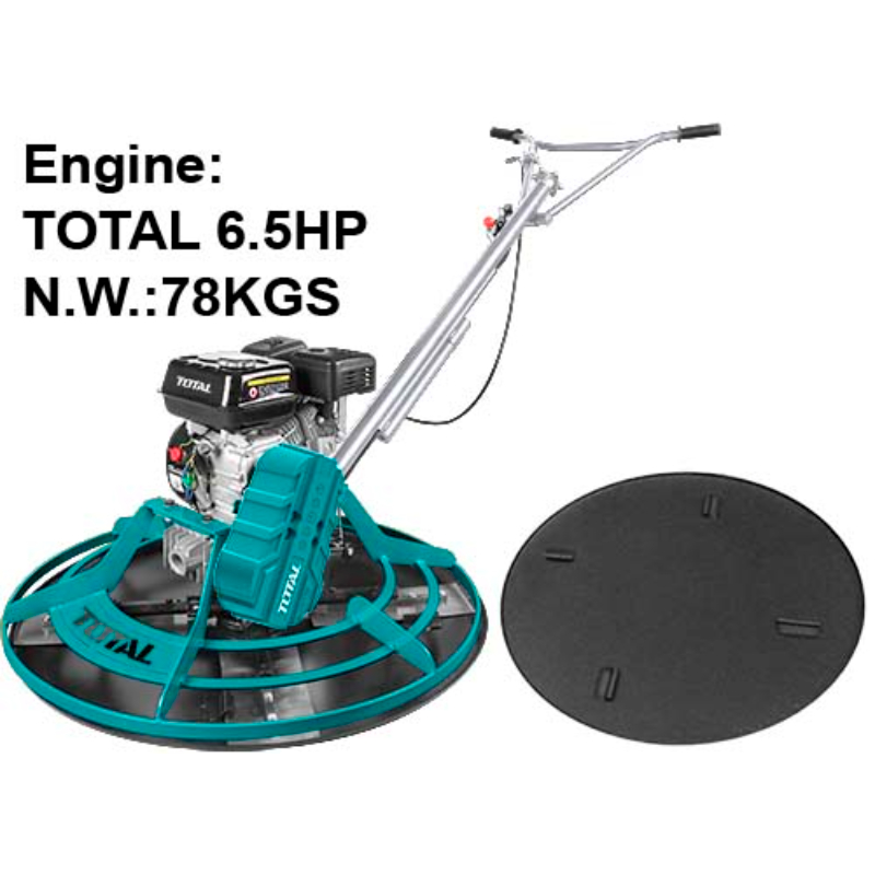TOTAL Gasoline power Trowel 78Kg 6.5HP Diameter 91cm blade 35 × 15cm TP9361-2