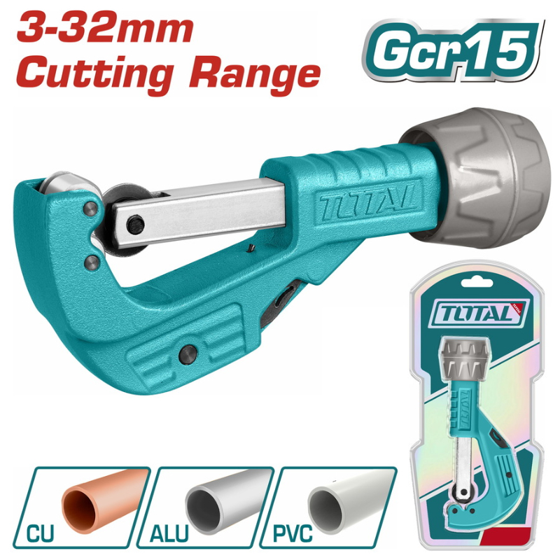 TOTAL PVC Pipe Cutter 190mm cutting capacity 3-32mm THT53321