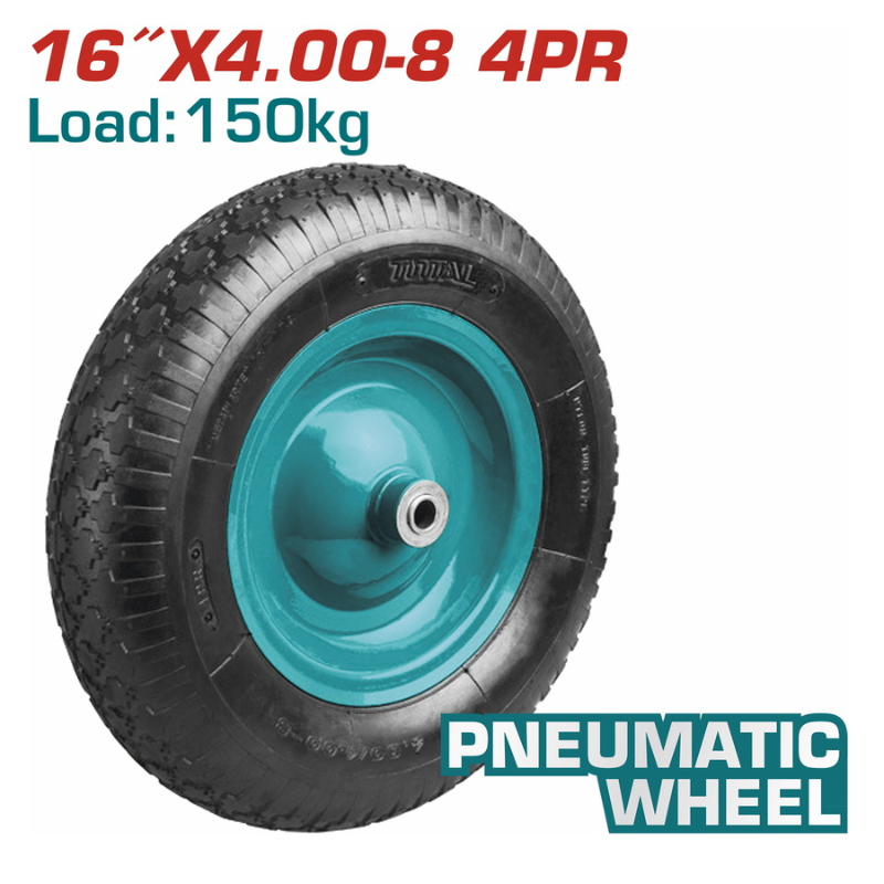 TOTAL Pneumatic Wheel For Hand Barrow 16 inches THTWB84018G-W