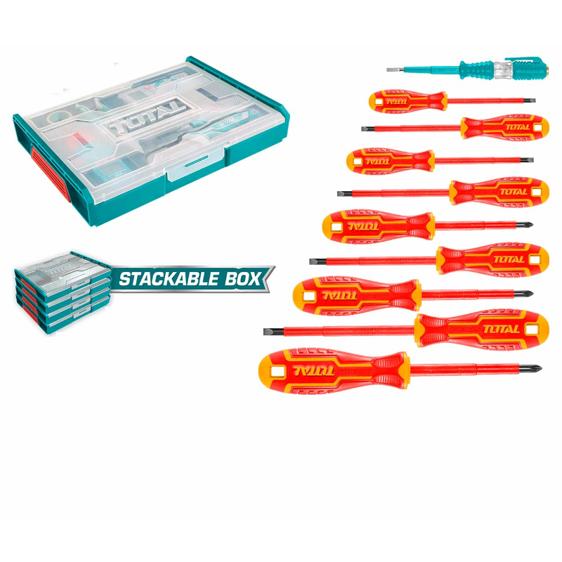 TOTAL Insulated hand tools set 10 Pcs THKTV02S101