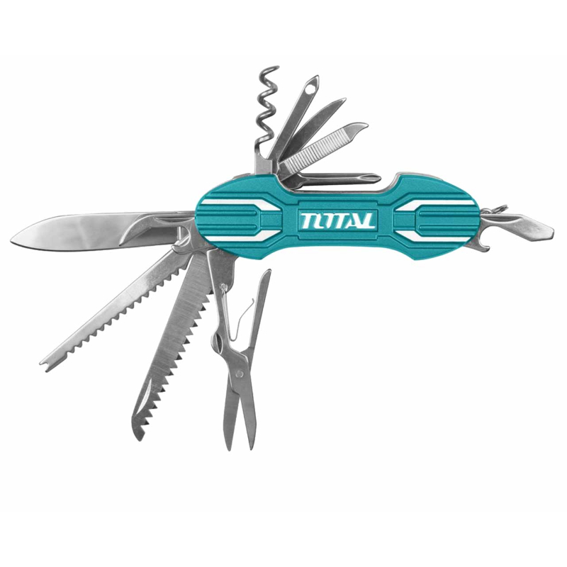 TOTAL Aluminum Multi-Uses Knife, 15 Functions THMFK0156
