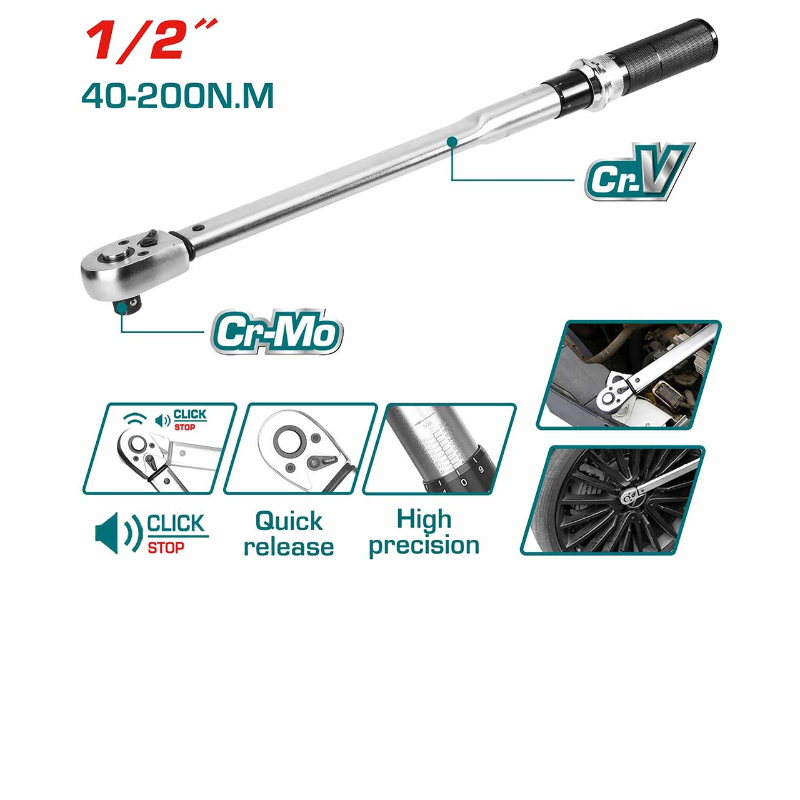TOTAL Torque Wrench 1/2 inches THPTW200N2