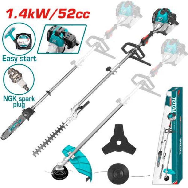 TOTAL Gasoline Multi-Tools 3 in 1 cutting tools For Gardens and Farms TMT55211