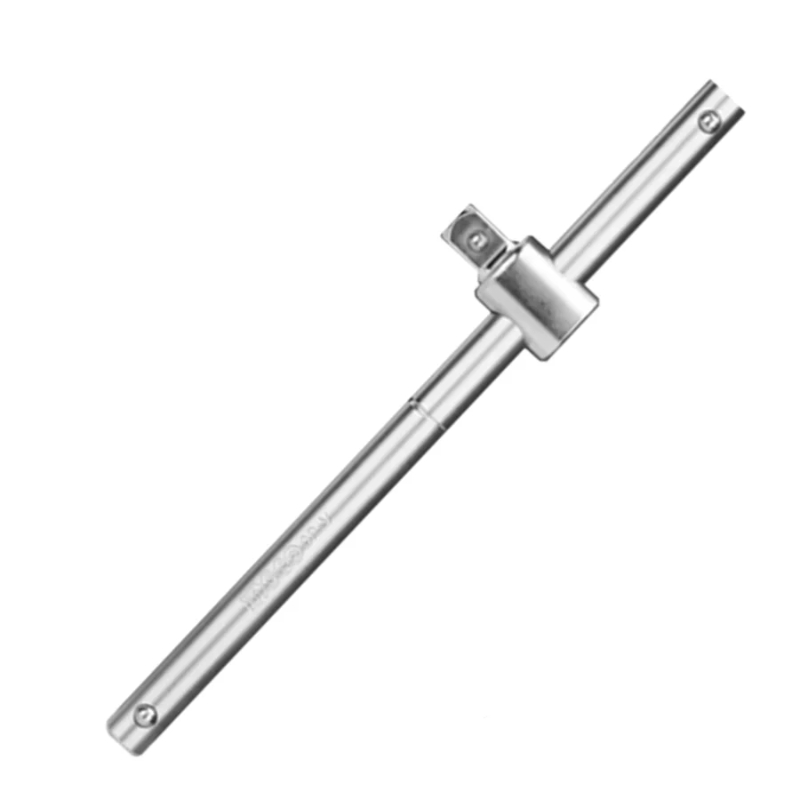 INGCO Handheld Sliding T- bar Drive Size 1/2 inches Length 250 mm Chrome Vanadium Steel 1 Pcs Silver HSTB12101