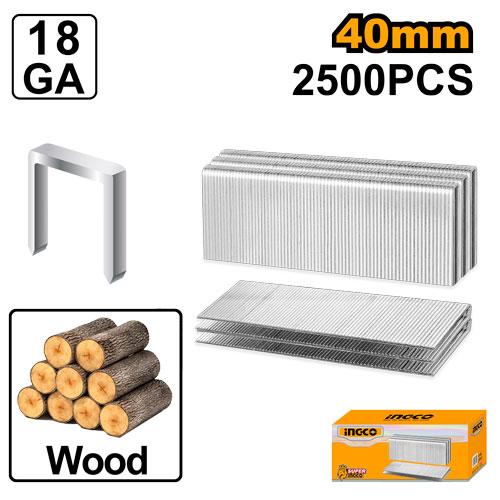 INGCO staples For Staple Guns Manual Staple Size40mm 2500Pcs AST18401