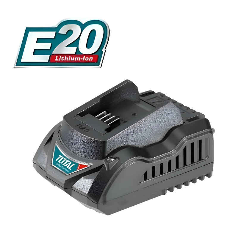 TOTAL E20 Fast Intelligent Charger, 220V-240V~50/60Hz, 50W، Output voltage20V, Charge current:2A TCLIE2002