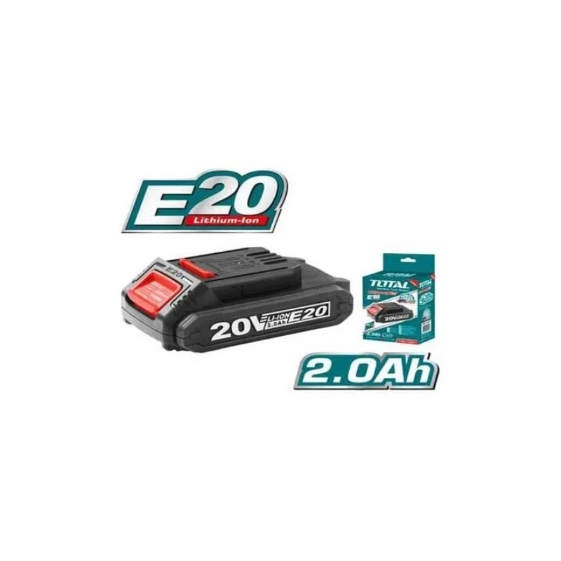 TOTAL E20 Lithium-Ion Battery Pack, 20V, 2.0Ah Works with All E20 Items TBLIE2001
