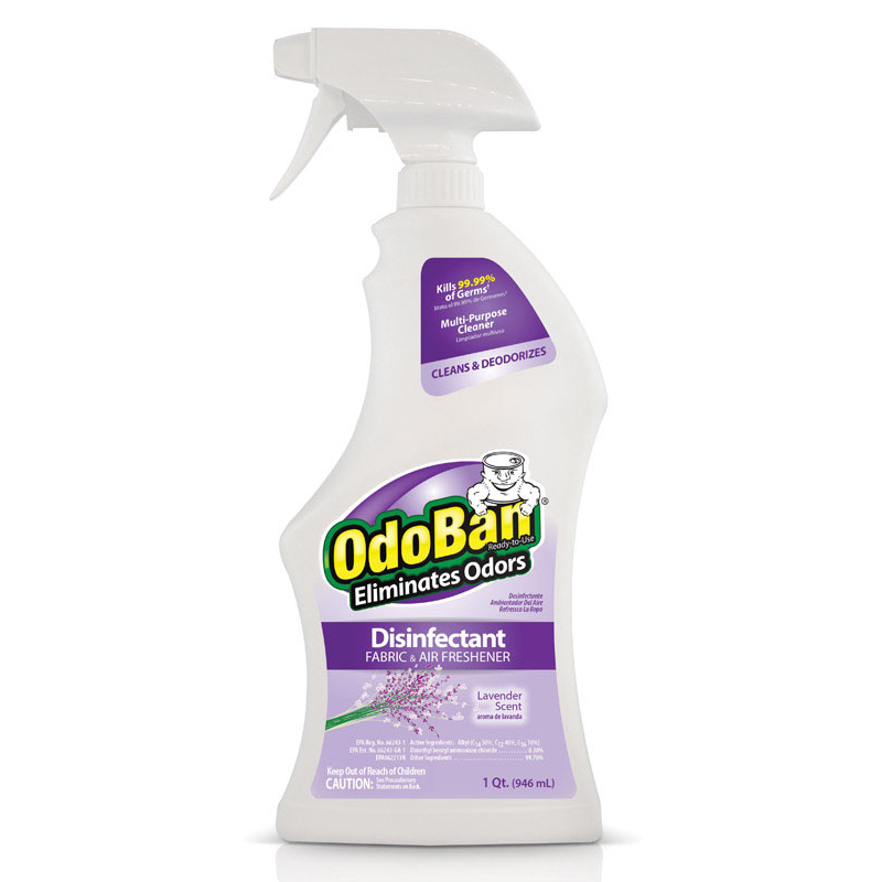 OdoBan Lavender Scent Disinfectant Fabric & Air Freshener 946ml. Liquid 732109917988