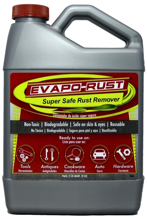 Evapo-Rust Super Safe Rust Remover, 947 ml. Non-Toxic, Biodegradable, Ready To Use 899303000325