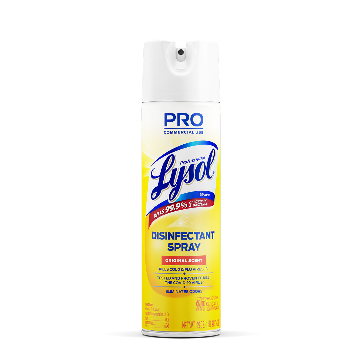 Lysol Professional Disinfectant Spray, 560 ml. Original Scent, Kills Virus, Bacteria, Mold & Mildew, Eliminates Odor 36241046507