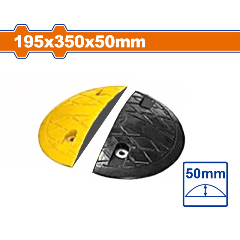 وادفو مطب سرعة قياس 195 × 350 ملم ارتفاع 50 ملم 2 قطعة WYJ5A05