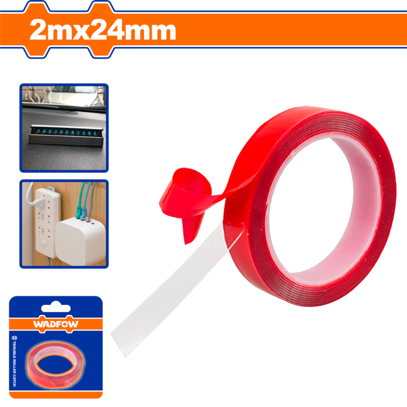 WADFOW Transparent VHB Double-Sided Tape 2m × 24mm WPN9K24