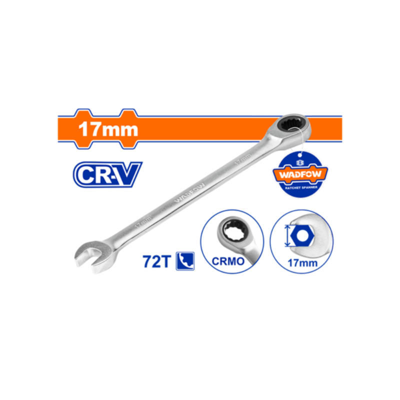 WADFOW Ratchet Spanner 17mm WSA5117