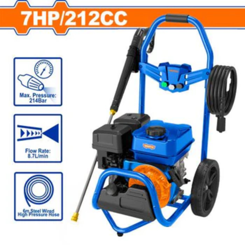 WADFOW High Pressure Washer Petrol 5220W 214Bar 3600RPM 2.3GPM WGPS1A28