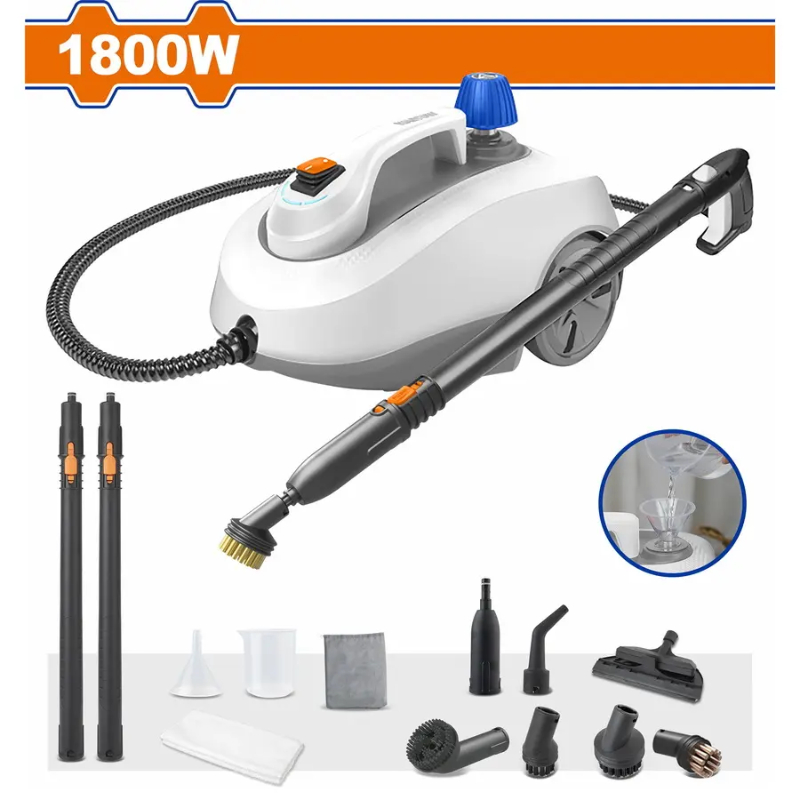 WADFOW Steam Cleaner Electric 1800W Pressure 5 bar tank capacity 1.3L WSC1515