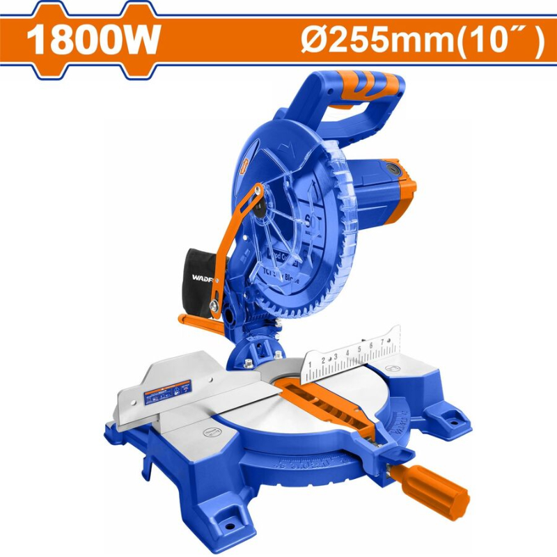 WADFOW Miter Saws Electric 1800W 5300 RPM 255mm WXD151800