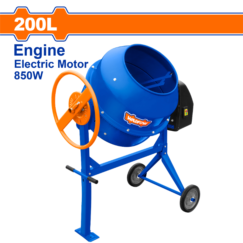 WADFOW Electric Concrete Mixer Eletric 900W 30 RPM 180L WCM1A200