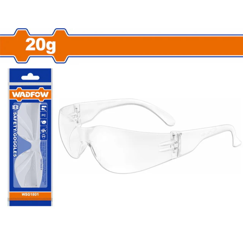 WADFOW Safety Goggles Transparent 20g WSG1801