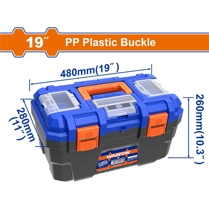 WADFOW Plastic Tool Box 19inch 1.95kg WTB1319