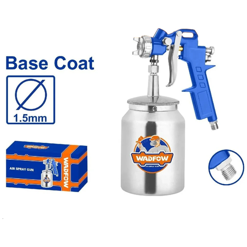 WADFOW Air Spray Gun pressure 3-4bar Standard nozzle1.5mm 1000cc 4.2-7.1cfm WGA1510